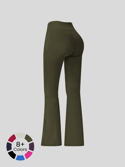 Cloudy Sensation Sport Long Pants, High Waist Butt Lifting Wide Leg Outerwear Bell Bottoms - image 17