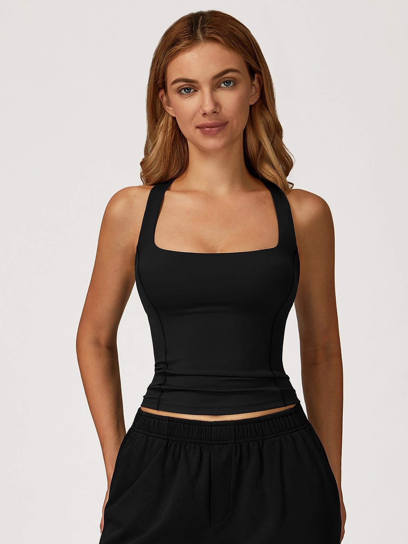 Women's Seamless Yoga Vest, Sleeveless Sports Vests - image 12