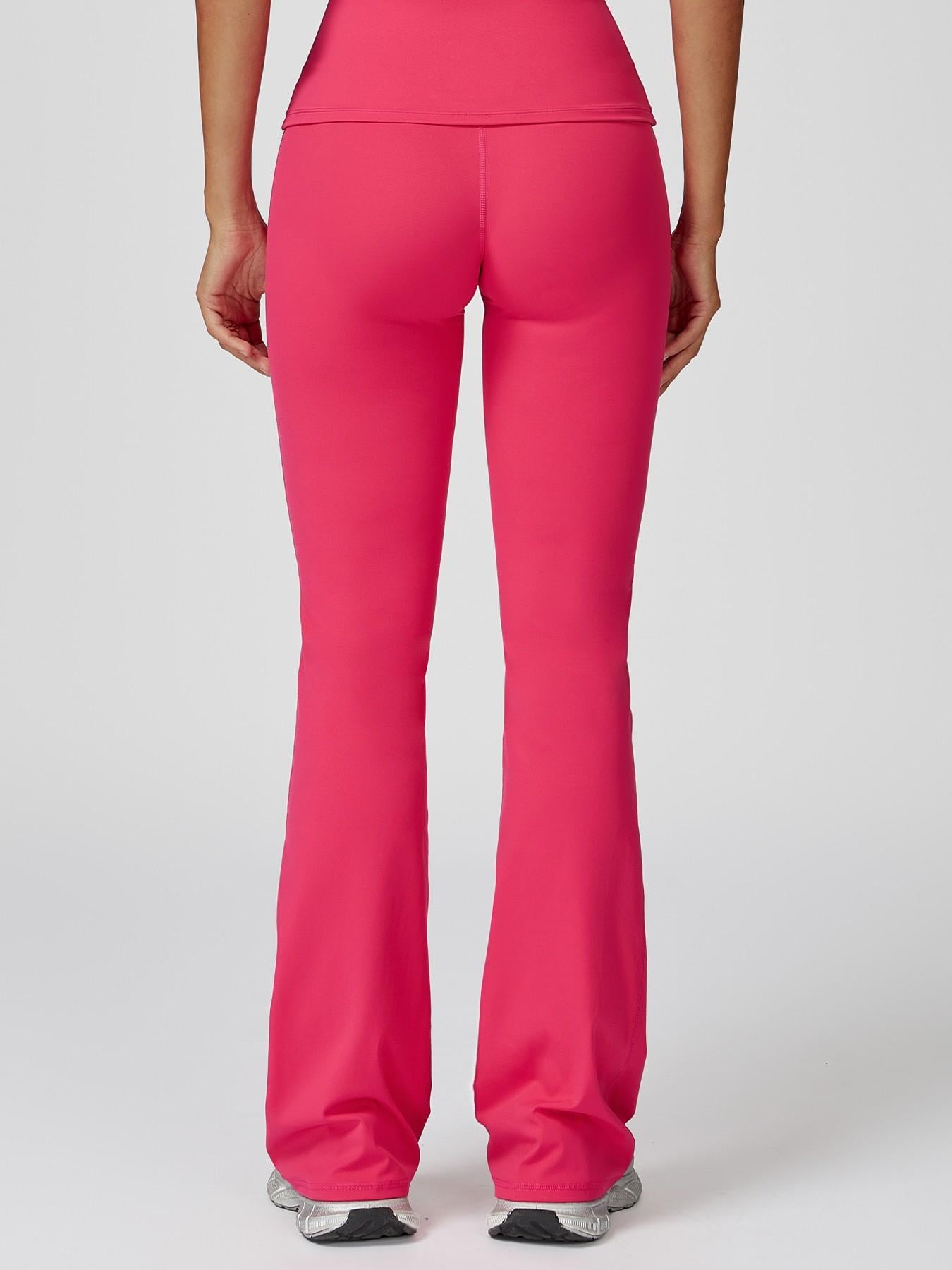 High Waist Yoga Pants, Fitted Wide Leg Bell Bottoms - image 13