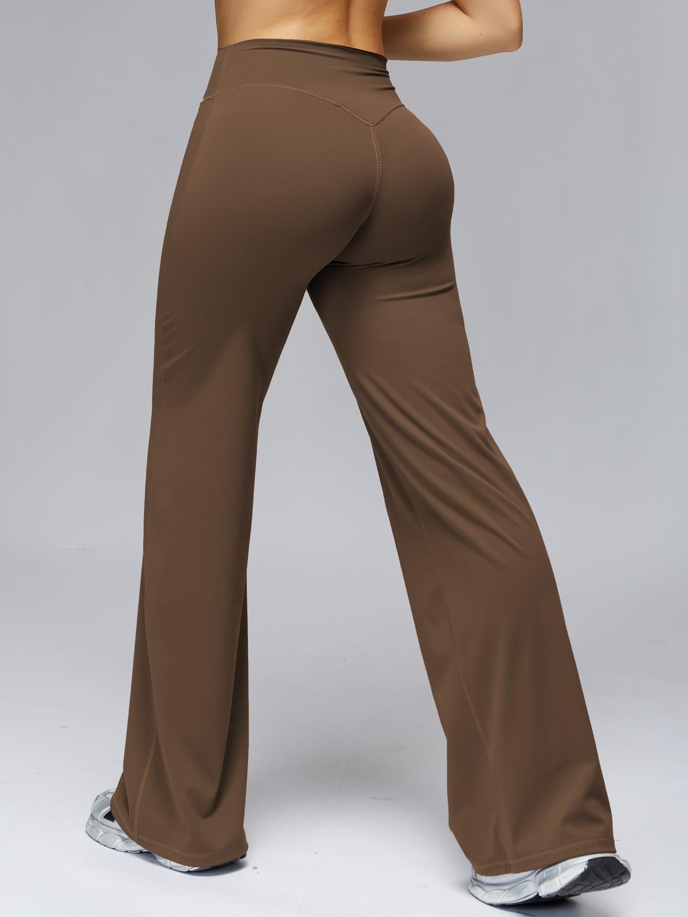 High Waist Flare Leg Yoga Pants, Casual Dance Workout Trousers - image 13