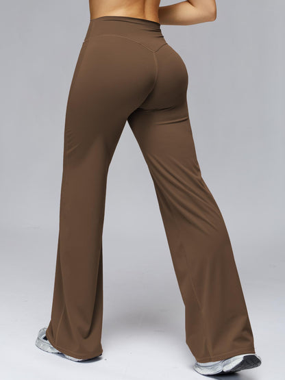 High Waist Flare Leg Yoga Pants, Casual Dance Workout Trousers - image 13