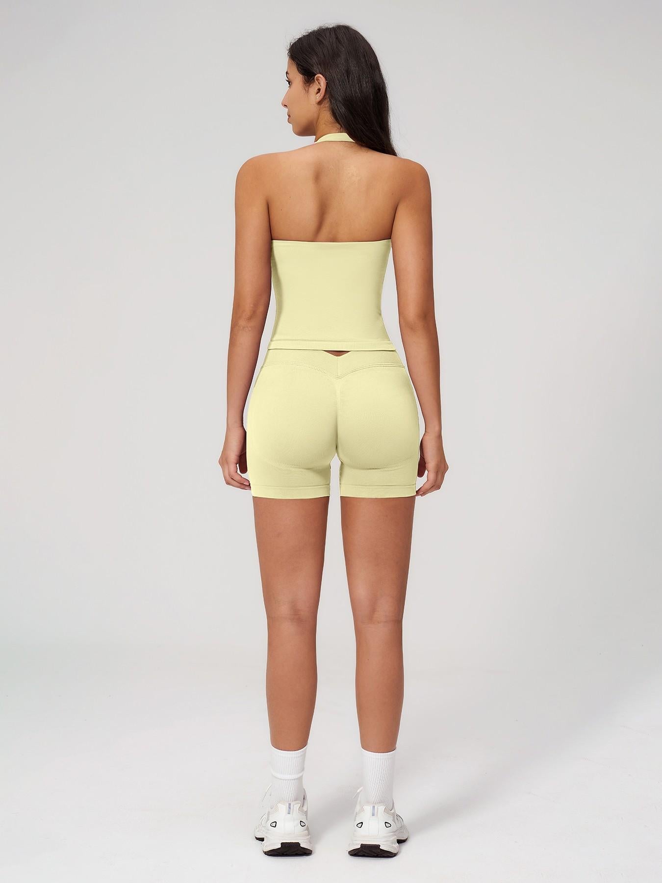 Seamless Yoga Set for Women, Tight Running Quick-Dry Sports Tank Top - image 12