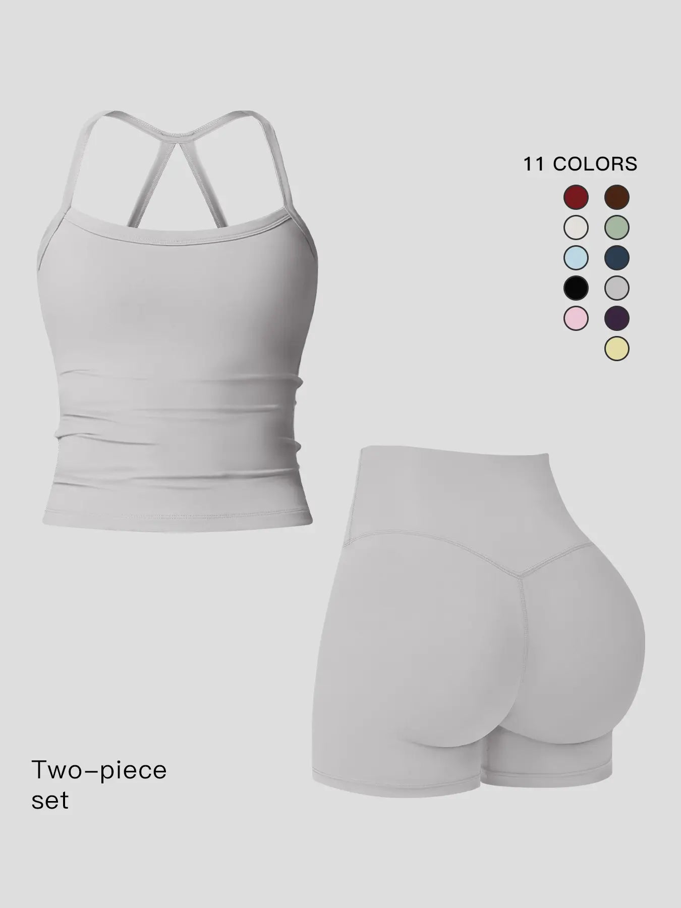 Women's Quick-Dry Yoga Set, Tight-Fitting Fleece Lined Activewear
