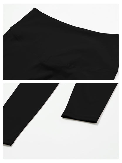 Women's High-Strength Yoga Set, Sporty High Stretch Round Neck Slim-Fit Workout - image 18