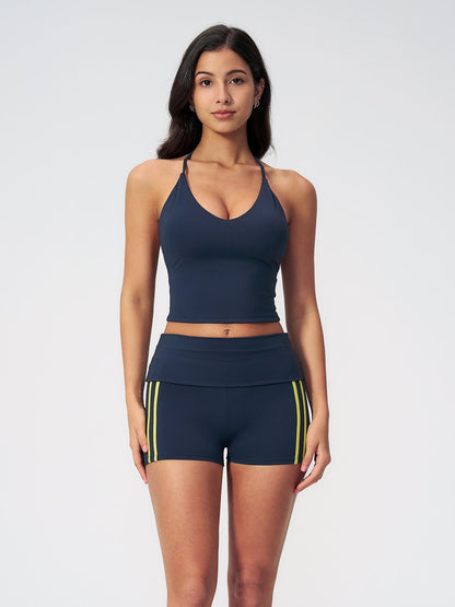 High-Waisted Yoga Set, Halter Neck Backless Tight Fit - image 15