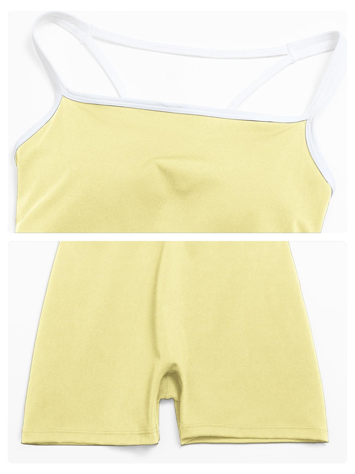 Cross-Border Tight-Fit Yoga Bodysuit, Square Neck Backless Fitness - image 17