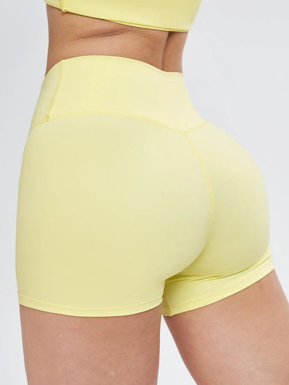 Women's High Waist Yoga Shorts, Tight-Fitting Workout Pants