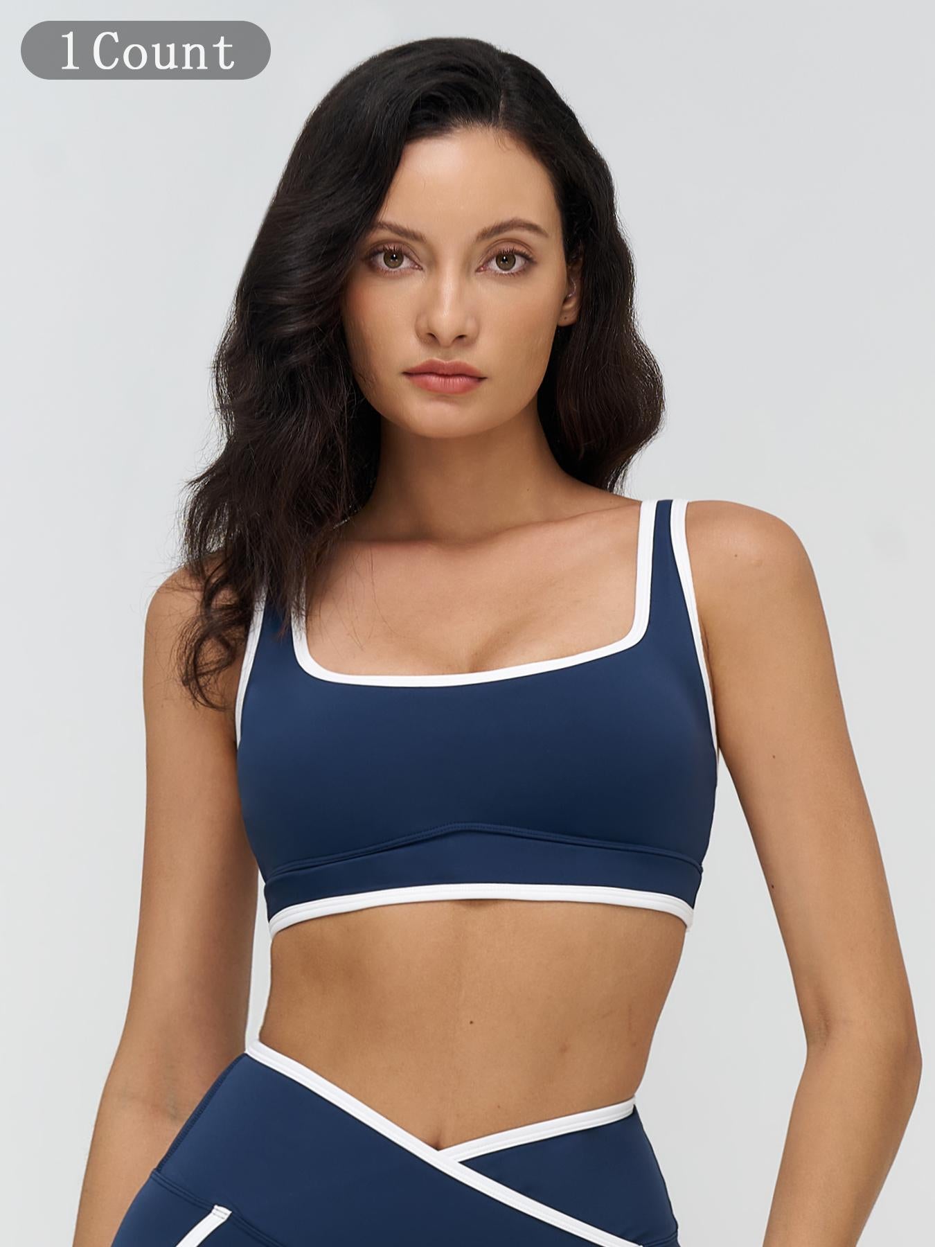 Women's Yoga Bralette, Large Square Neckline - image 9