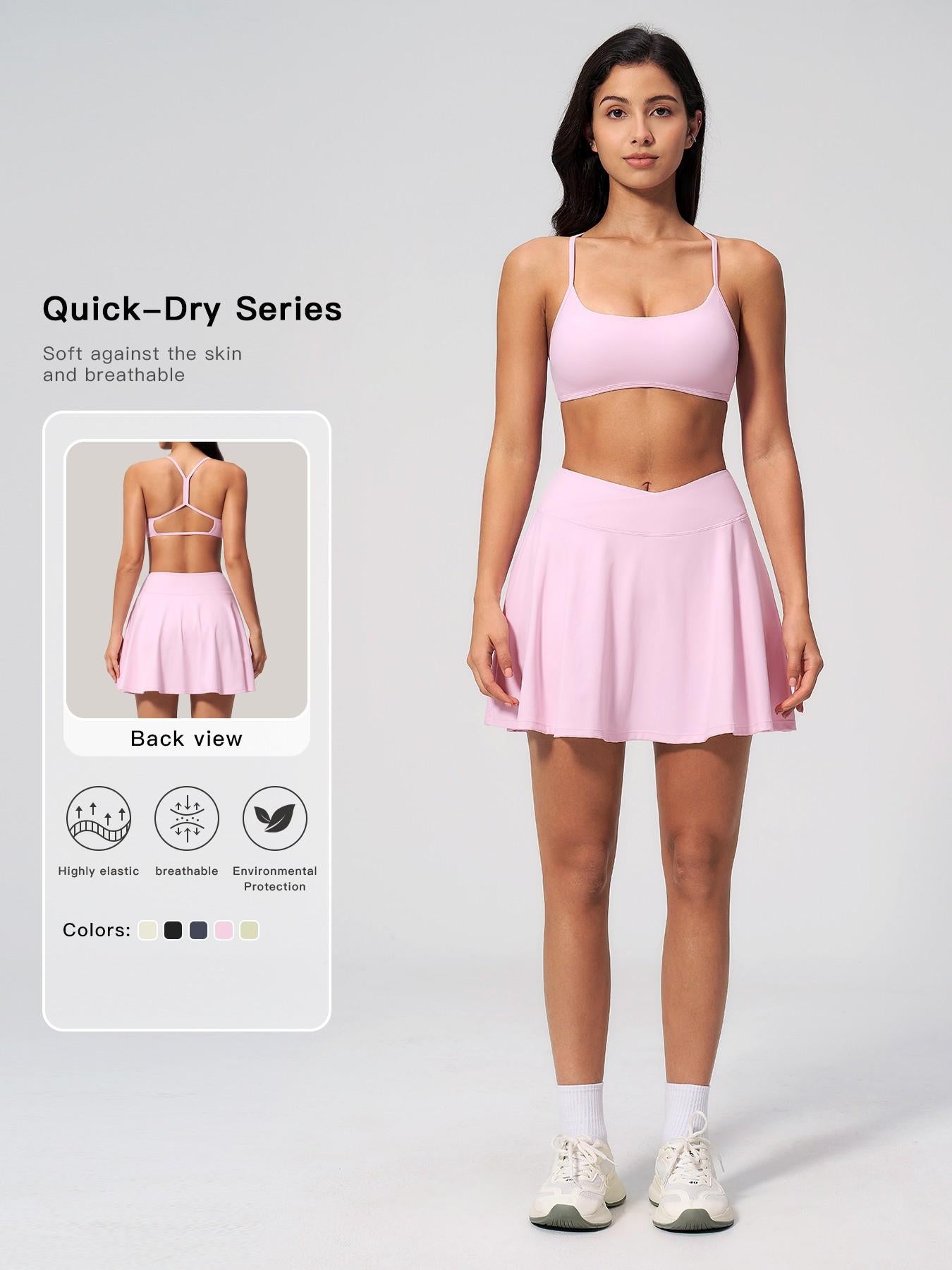 Two-Piece Sports Backless Yoga Set, Anti-Exposure Fake Two-Piece Running Sportswear - image 11