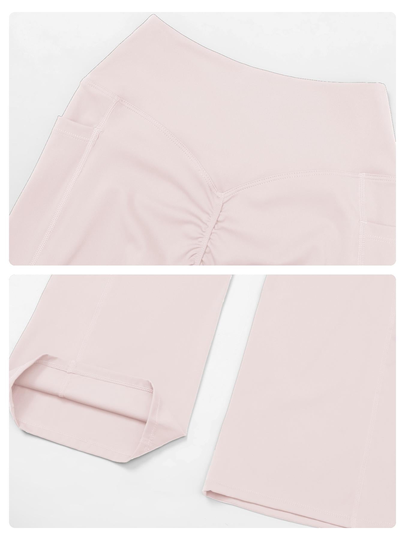 High Waist Naked Feeling Flare Pants Women, Cross Waist Wide Leg Micro Flared Outdoor Casual Sports Pants - image 16