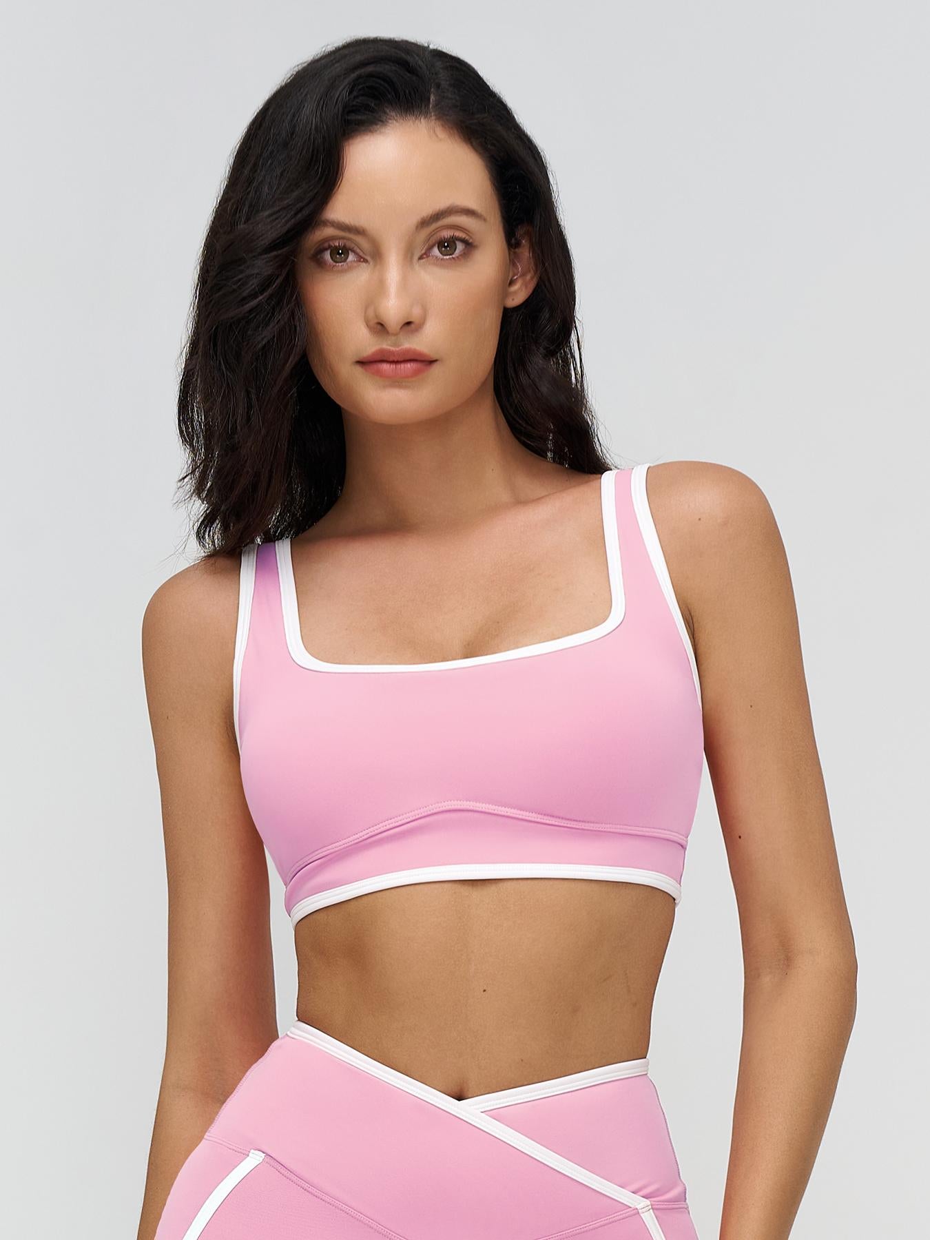 Women's Yoga Bralette, Large Square Neckline - image 10