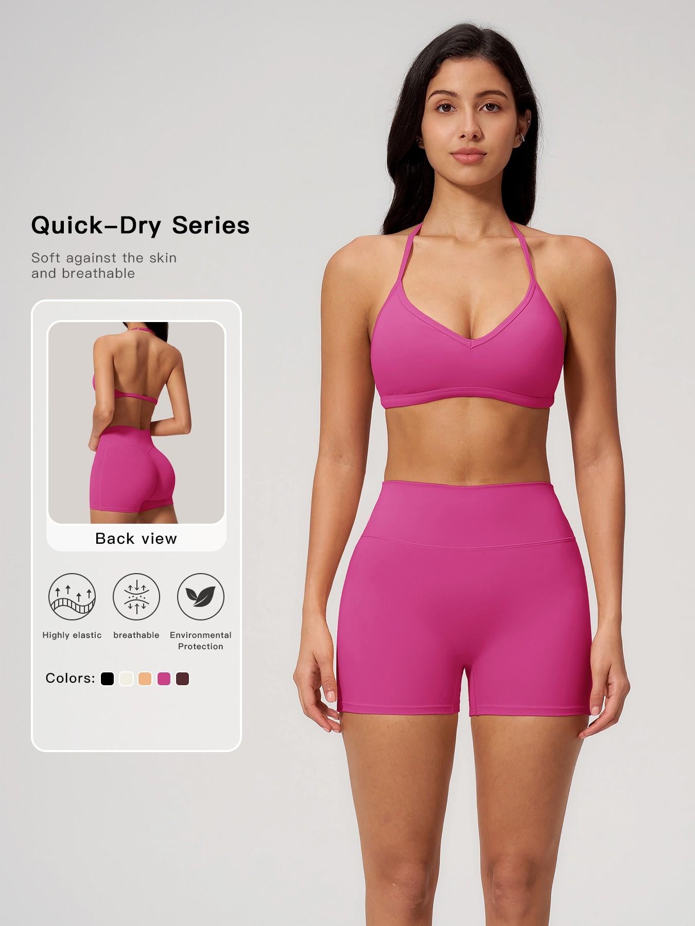 Tight-Fit Halter Backless Yoga Set for Women, Breathable Quick-Dry Cross-Border Casual Activewear… - image 11