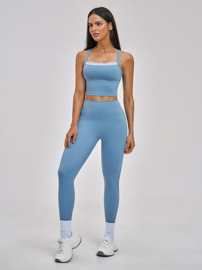 Cross-Back Sportswear Set, Quick-Dry Running & Fitness - image 14