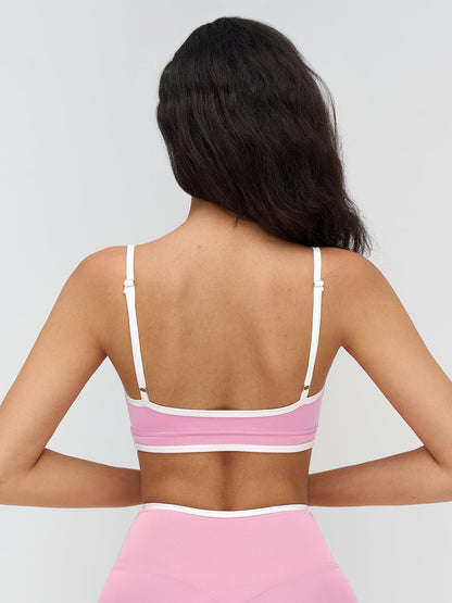 Women's Colorblock Yoga Bralette, Dual Shoulder Straps Design - image 14