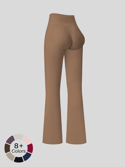 High Waist Yoga Pants, Fitted Wide Leg Bell Bottoms - image 18