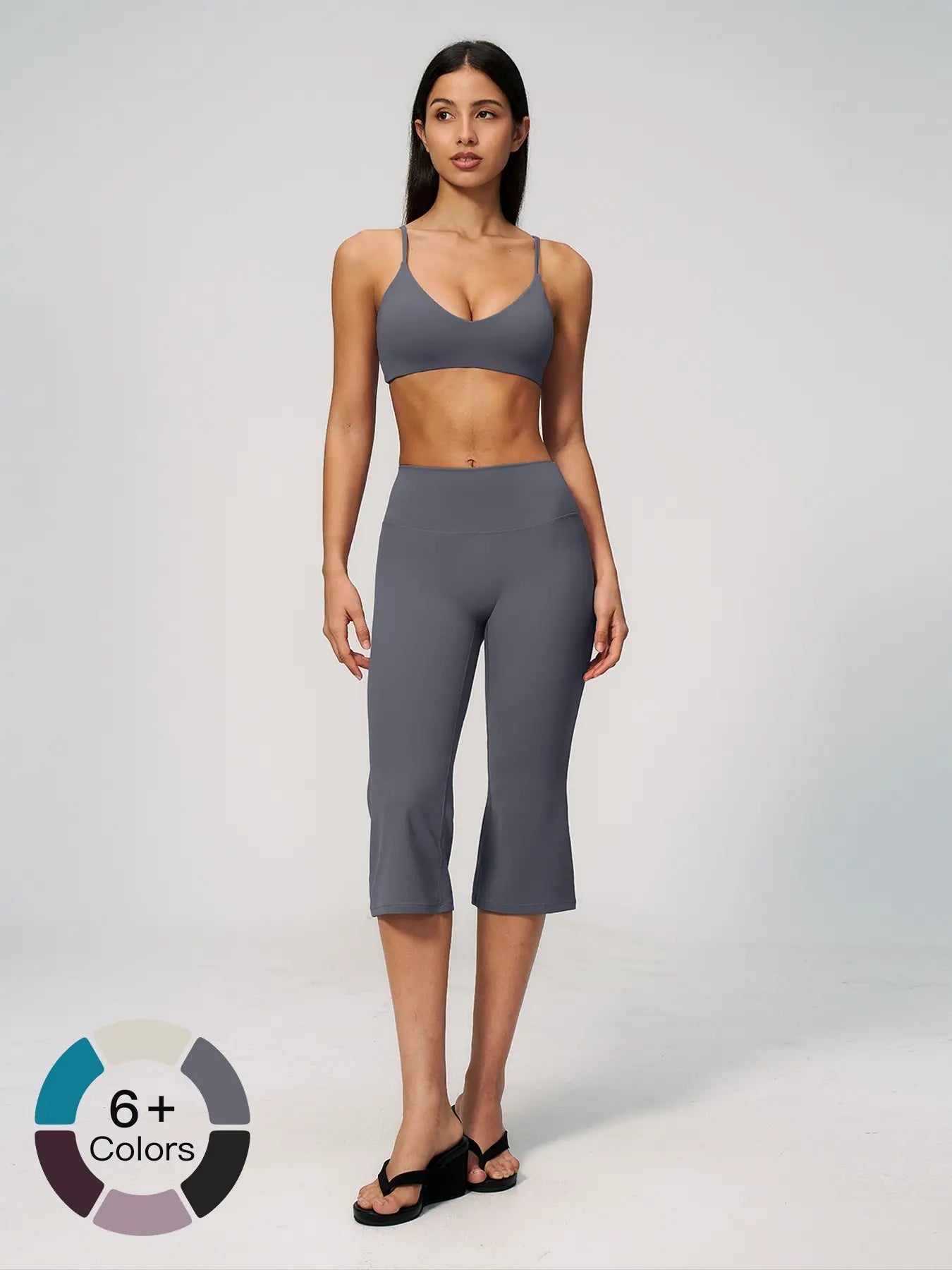 Cross-Border Yoga Set Shockproof Back Beauty Casual Outdoor Sports Fitness Butt Lifting High Waist… - image 5
