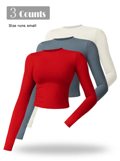 Women's Compression Sports Tee - Quick Drying Long Sleeve
