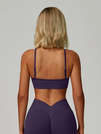 Seamless Yoga Bra with Shoulder Straps, Quick-Dry Sports Top - image 13