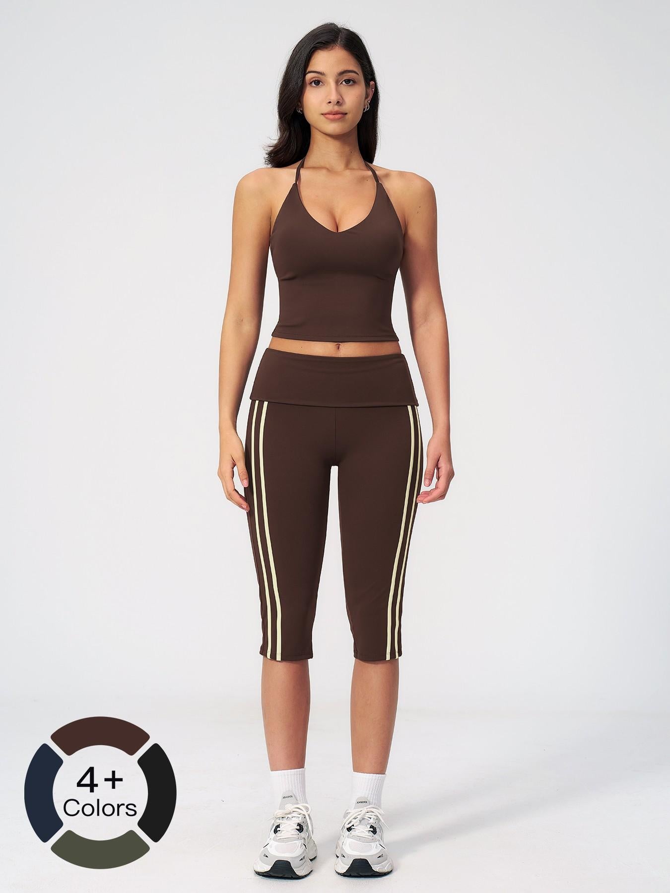 European and American Yoga Set, Two-Piece Activewear Set Sportswear for Outdoor Activities - image 13