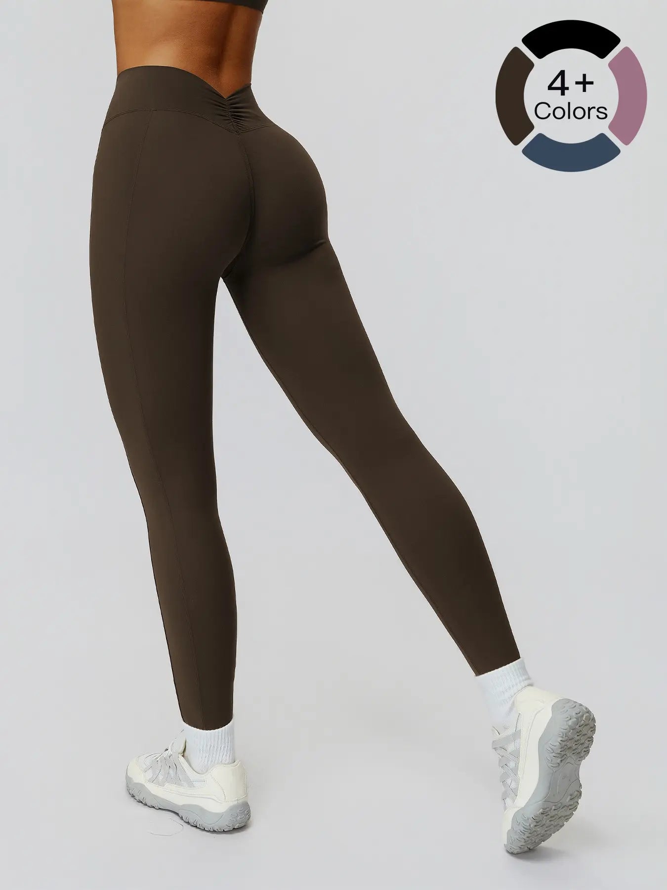 Women's High-Waisted Yoga Pants, Fitted Long Leggings for Outdoor Running & Fitness