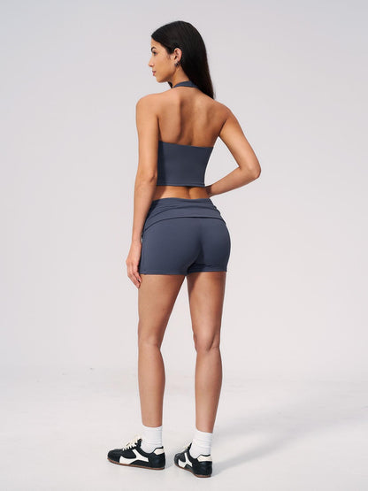 European and American V-Neck Cross Halter Sports Bra with Pads, Shockproof High-Quality Yoga Set - image 12