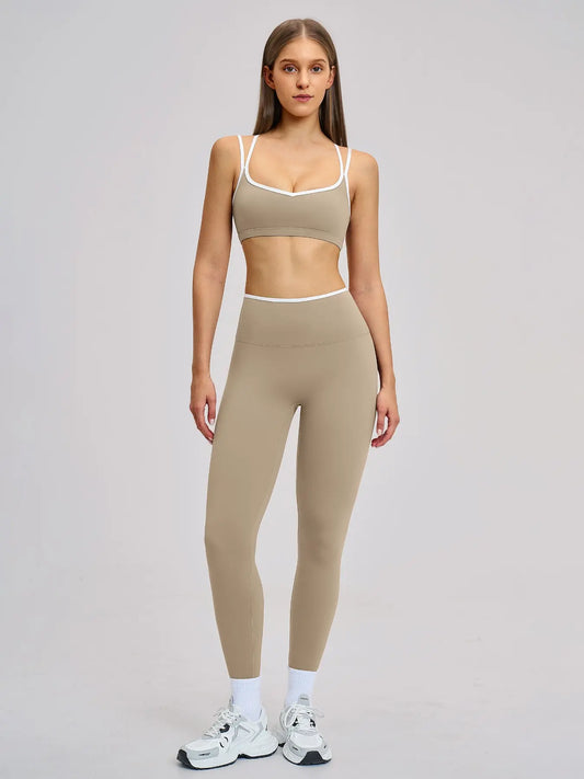 Women's Sporty Yoga Set, Solid Sports Sets - image 8