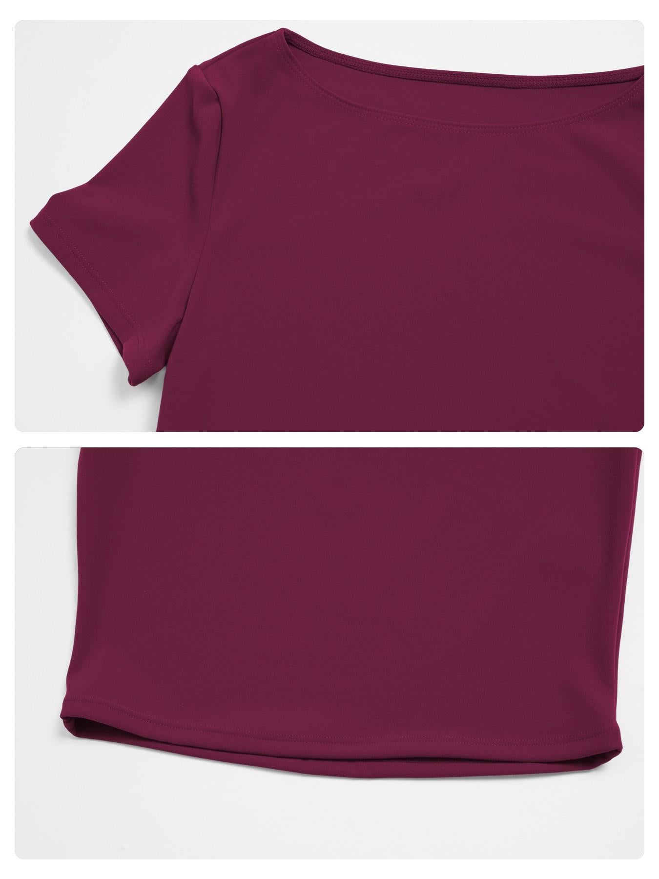 Creamy Soft Fleece Yoga for Women, Slim Fit Short Sleeve Top - image 16