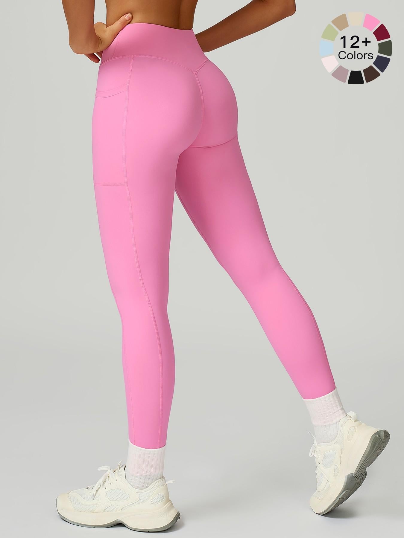 High Waist Yoga Pants for Women, Cross-Waist Fitness Yoga Leggings - image 21