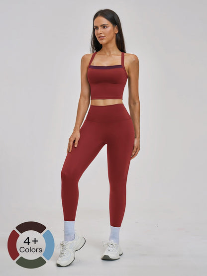 Cross-Back Sportswear Set, Quick-Dry Running & Fitness - image 18