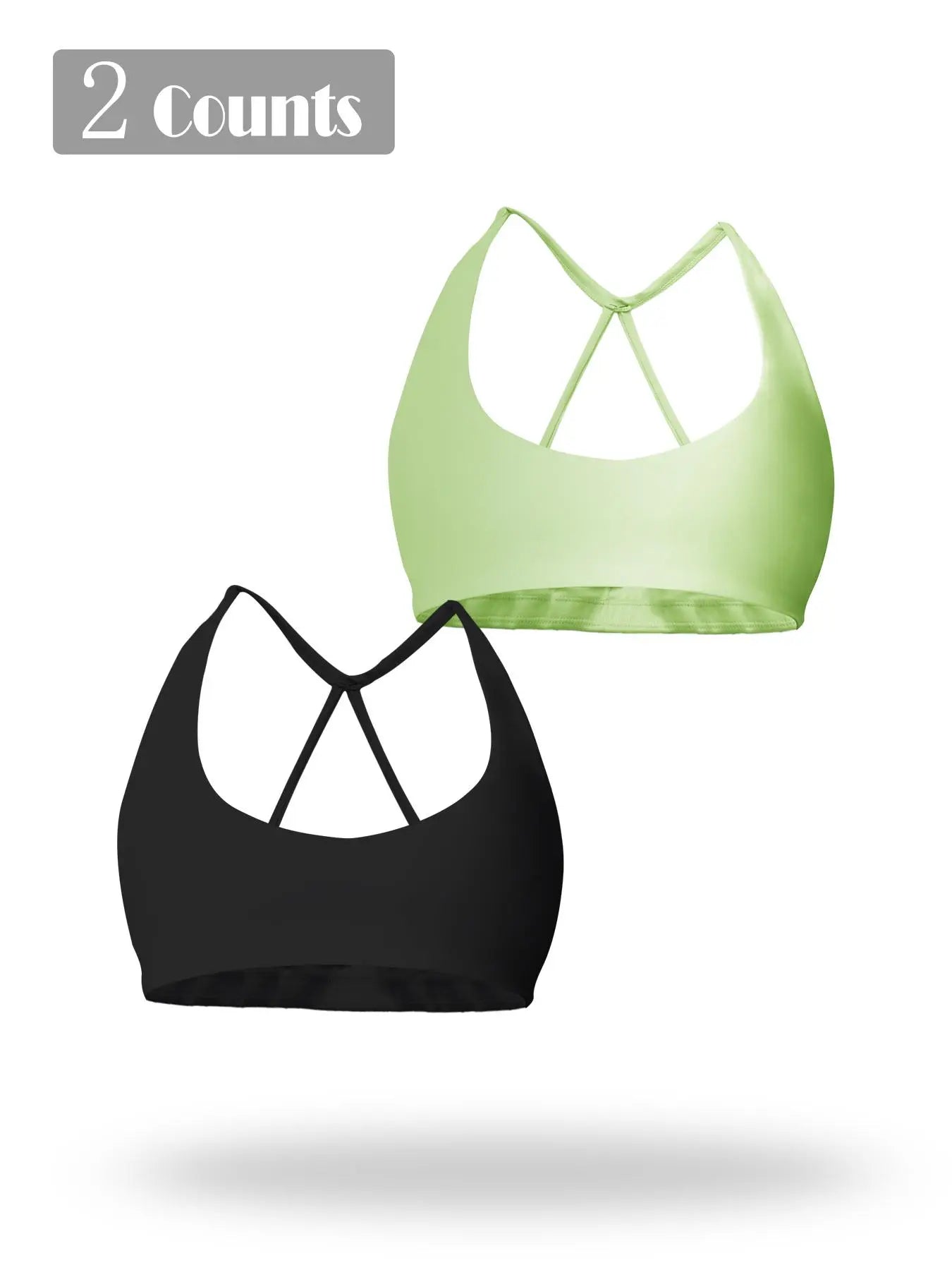 Women's Solid Wireless Sports Bra, Breathable Comfortable Sports Bra