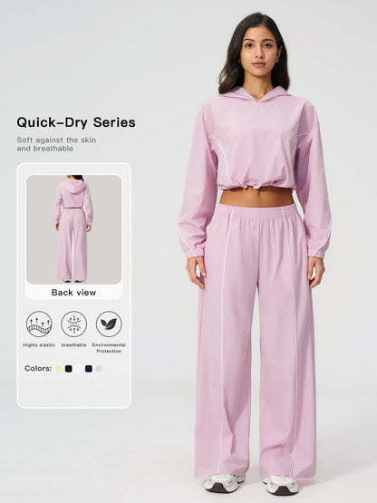 Outdoor Sun Protection Set for Women, UV-Blocking Quick-Dry Hooded Sports Wear - image 11