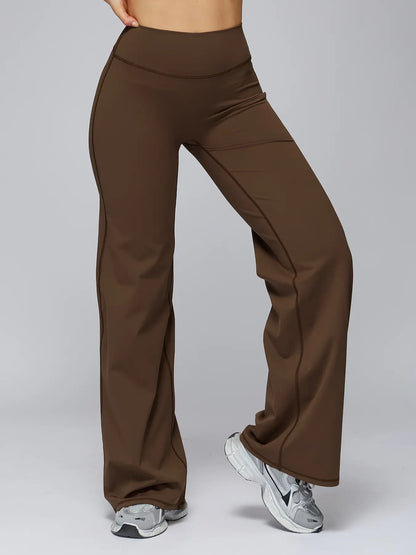 High Waist Flare Leg Yoga Pants, Casual Dance Workout Trousers - image 9