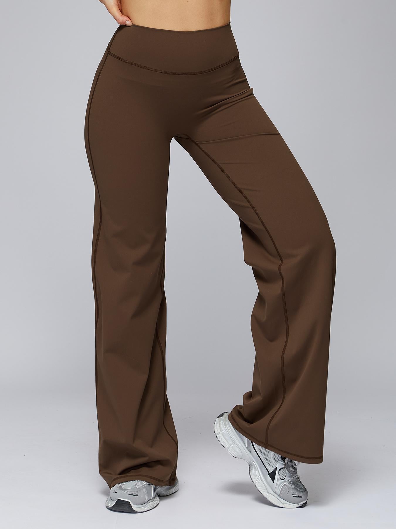 High Waist Flare Leg Yoga Pants, Casual Dance Workout Trousers - image 12