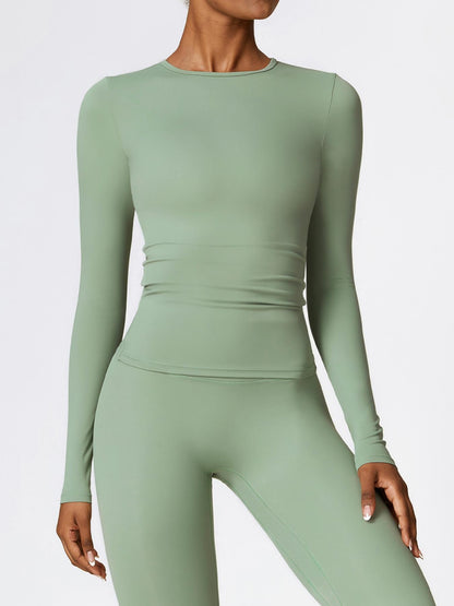 New Fleece Long Sleeve Yoga Top, High Strength Fitness Wear - image 14