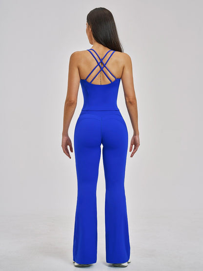 Women's Fitted Yoga Set, Cross-Back Design - image 16