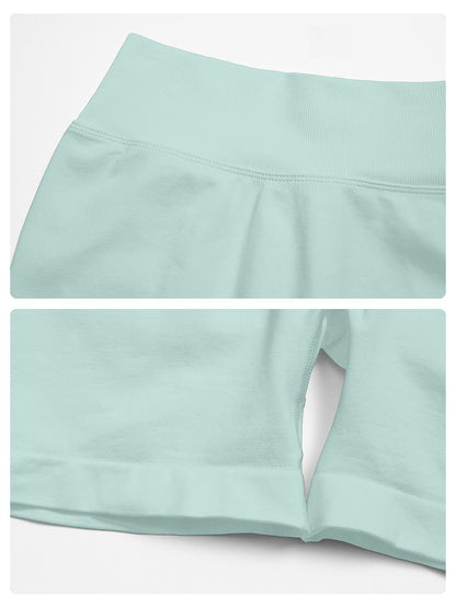 Women's Seamless Knitted Yoga Shorts, V-Neck Waist - image 17