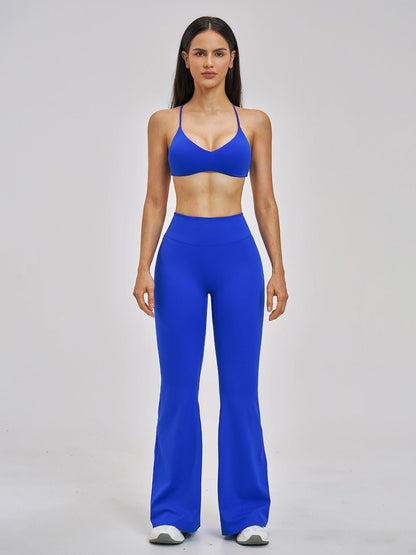 Cross-Border Tight Back Yoga Set, Fleece Fashion Micro Fitness Sports Set - image 13