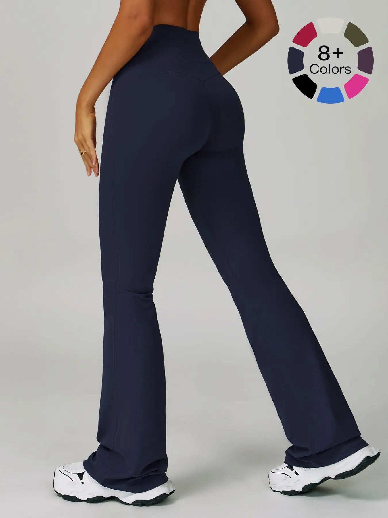Cloudy Sensation Sport Long Pants, High Waist Butt Lifting Wide Leg Outerwear Bell Bottoms - image 2