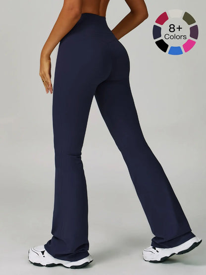 Cloudy Sensation Sport Long Pants, High Waist Butt Lifting Wide Leg Outerwear Bell Bottoms - image 2