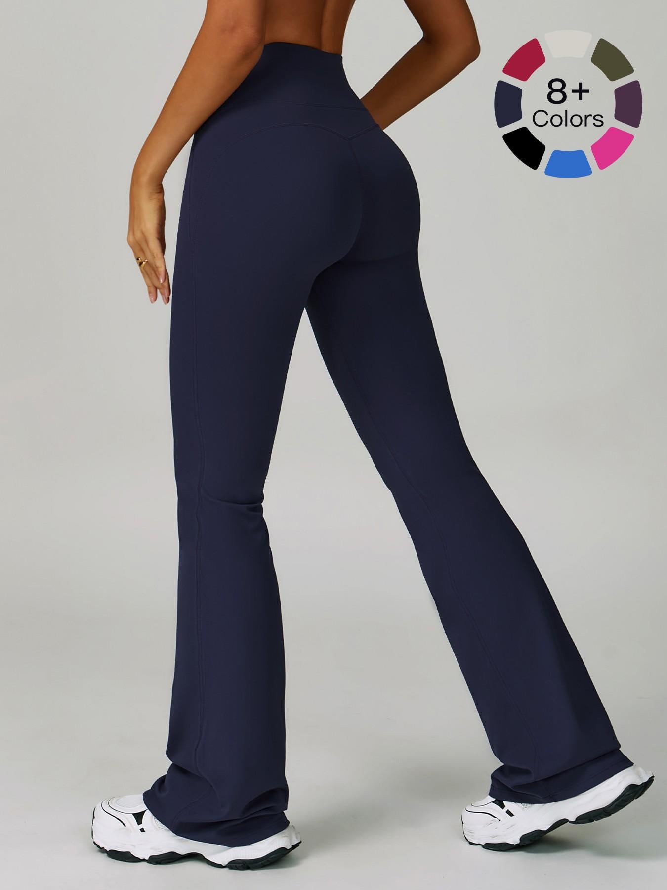 Cloudy Sensation Sport Long Pants, High Waist Butt Lifting Wide Leg Outerwear Bell Bottoms - image 19
