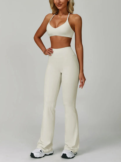 Women's 2-Piece Sports Pants Set Yoga, Running Outfits & Fitness Activewear