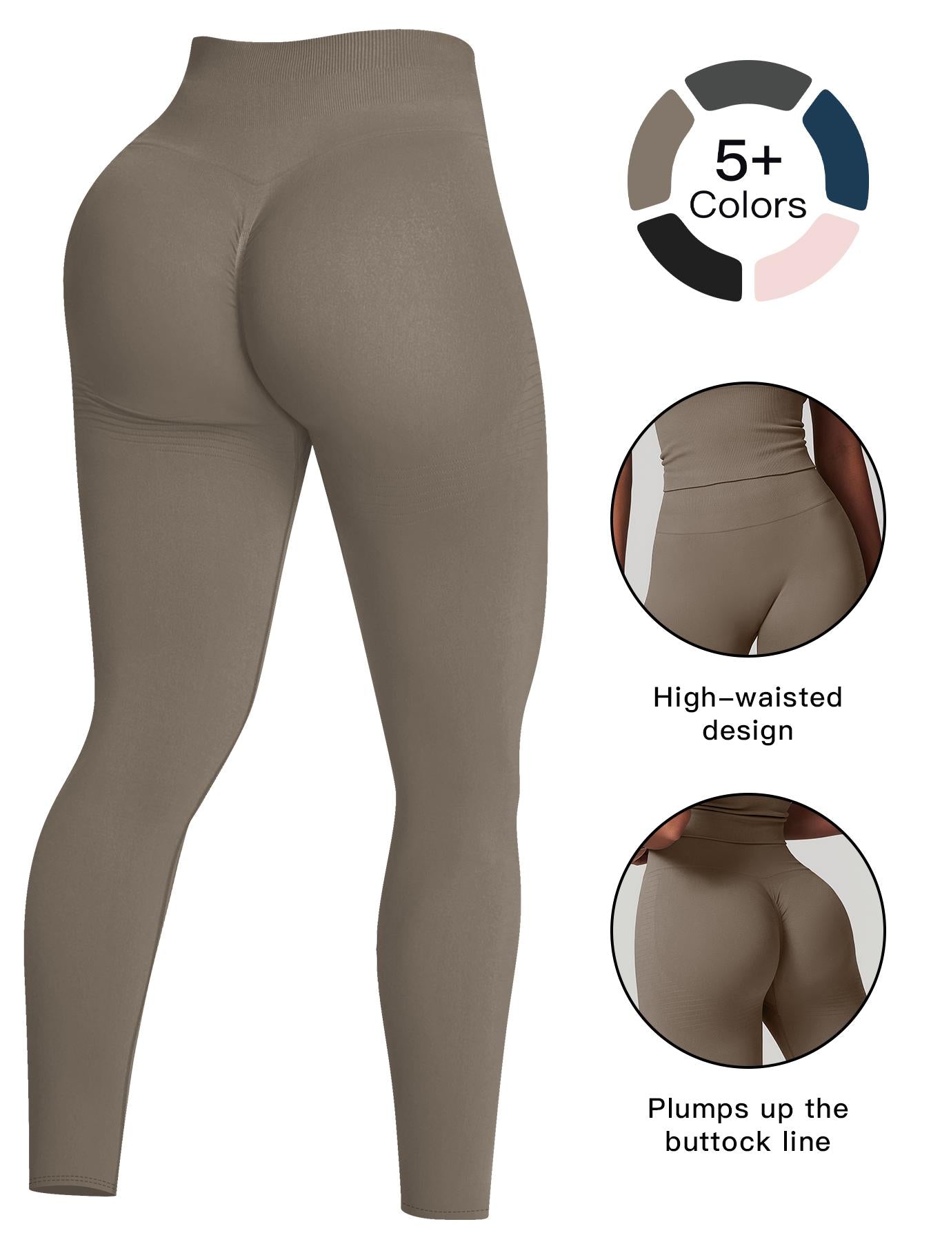 High Waist Yoga Pants for Women, Tight-Fitting Butt Lifting Workout High Waisted Leggings - image 17