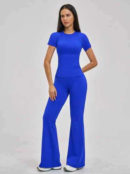 Spring New Slim Fit Quick-Dry Sports Activewear Set, Exercise Clothing Set - image 8