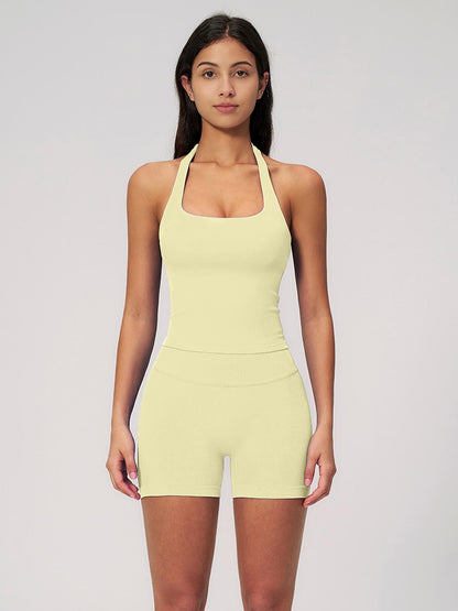 Women's New Halter Yoga Tank Top, Outdoor Square Sport Fitness Tight Quick-Dry Vest - image 20
