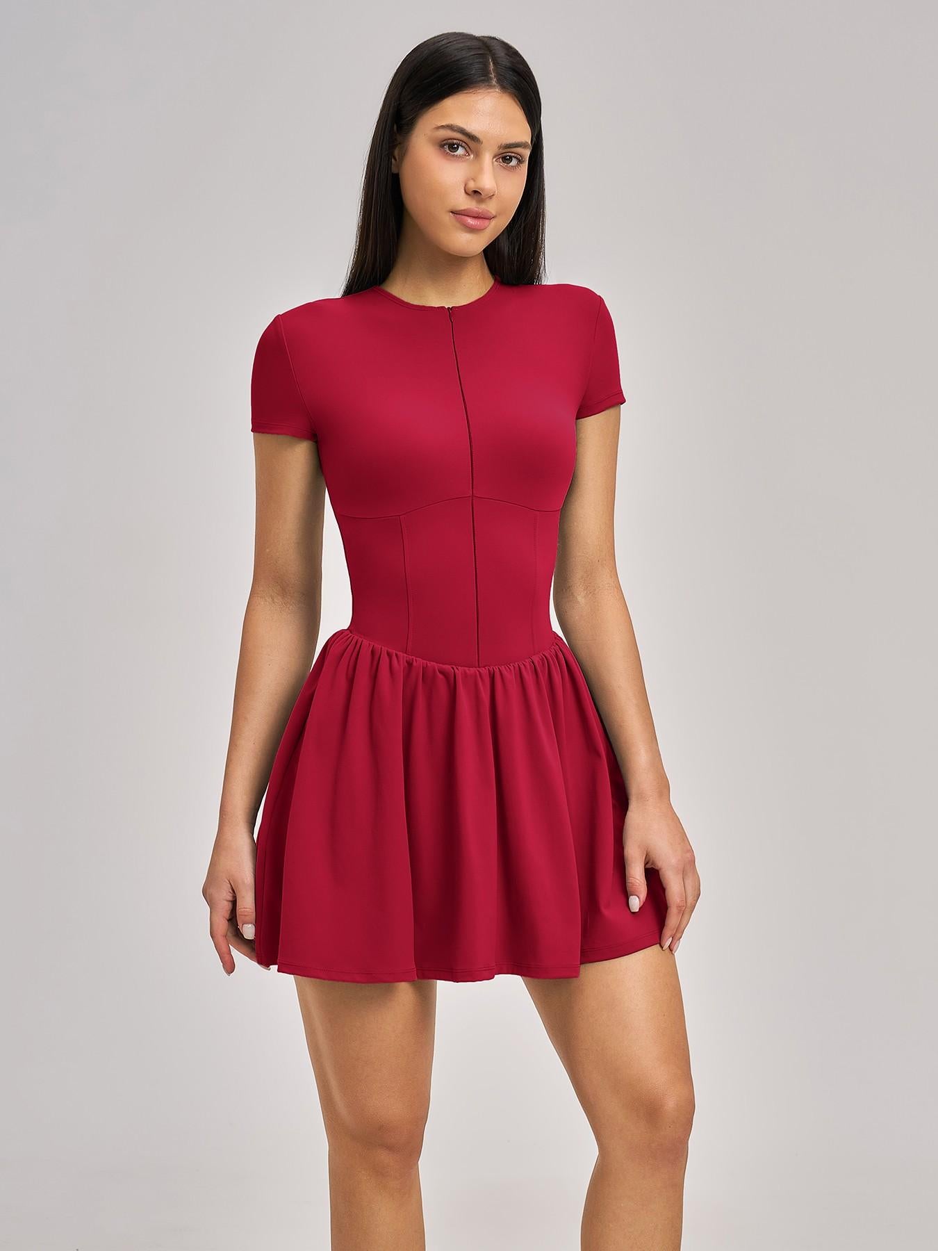 Nude Feel Two-Piece Tennis Skirt, Underwear Prevents Exposure - image 14