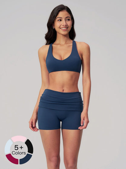 Women's Summer Cross Back Yoga Set, Two-Piece Outdoor Fitness Wear - image 21