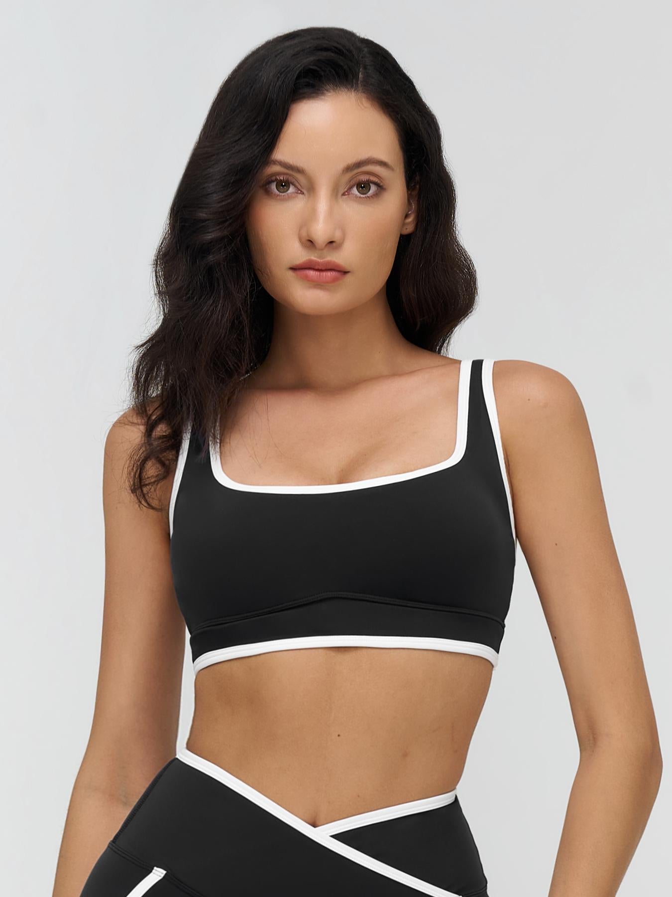 Women's Yoga Bralette, Large Square Neckline - image 10