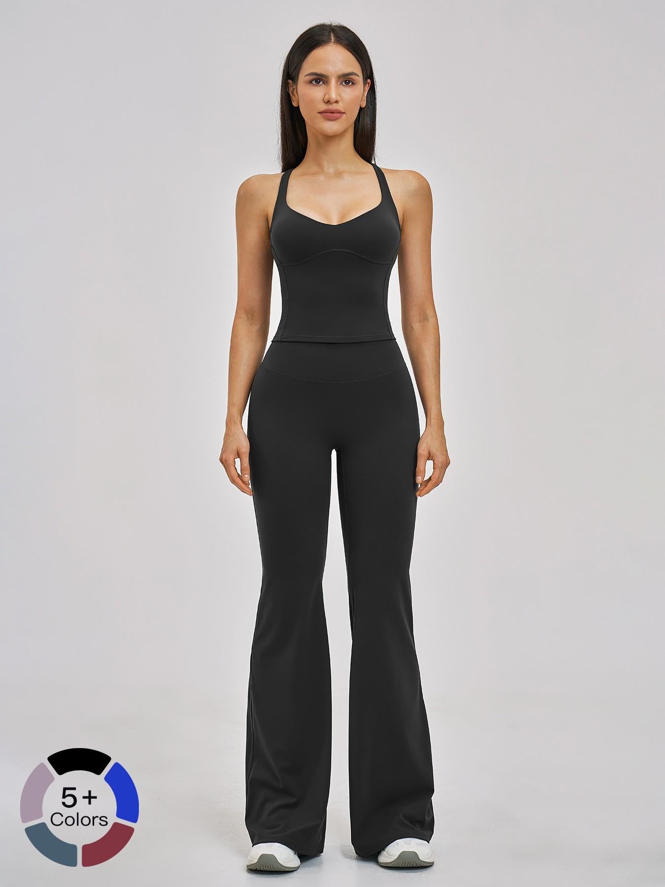Women's Fitted Yoga Set, Cross-Back Design - image 20