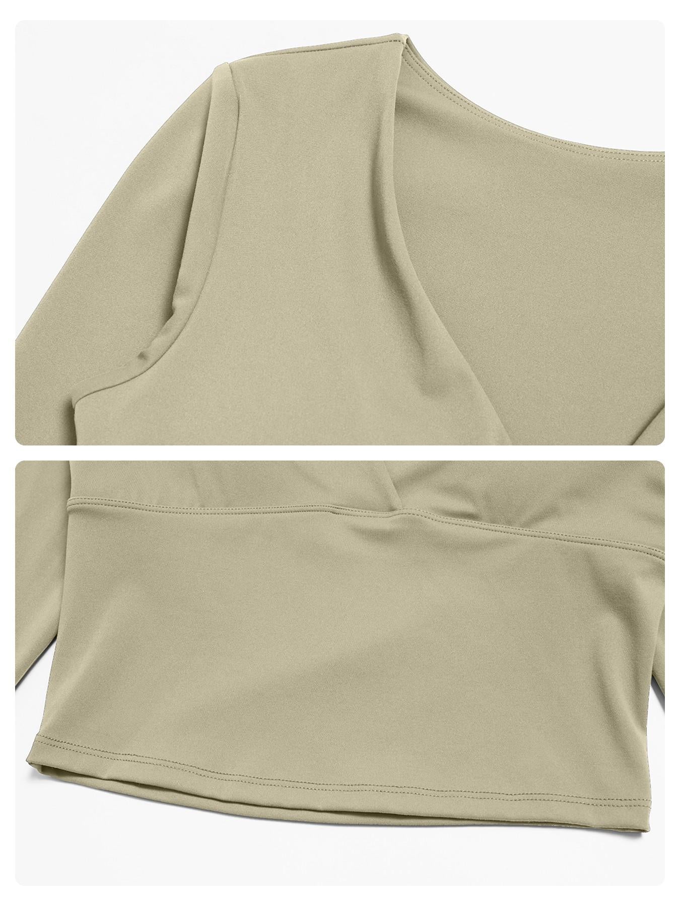 Women's Long Sleeve Yoga Top, European & American Style Spring Summer Pilates Workout Shirt - image 15