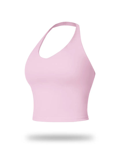 Women's Yoga Backless Tank Top, Quick-Dry Sleeveless Sports Bra
